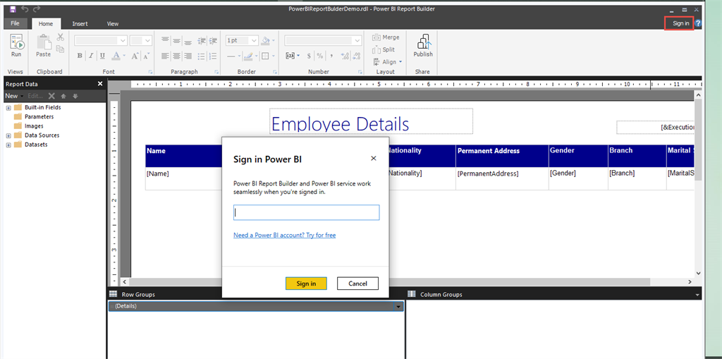 Publish Power BI Paginated Report To Power BI Service Cloud And On-Premises